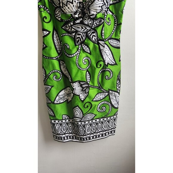 Muse Sleeveless Zipper zentangle floral Dress Women’s Size 8 - Picture 3 of 7